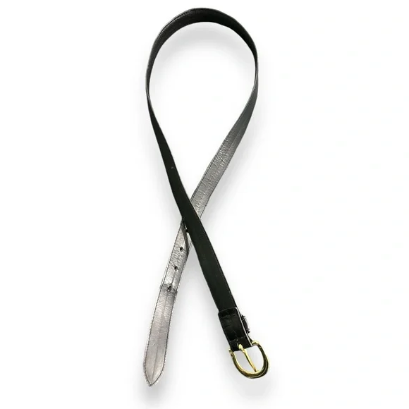 DOCKERS Black Leather Everyday Belt - Picture 3 of 6